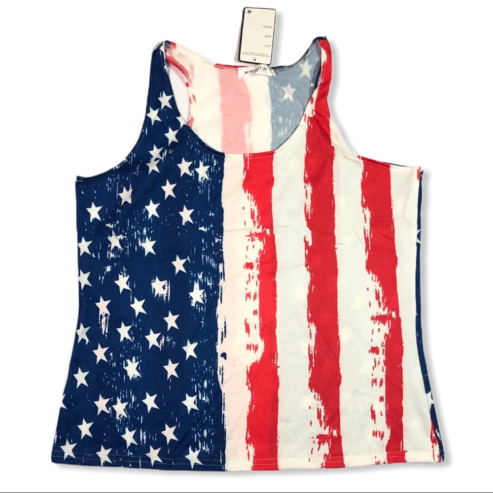 Stars and Stripes Americana/Patriotic Tank Size XL